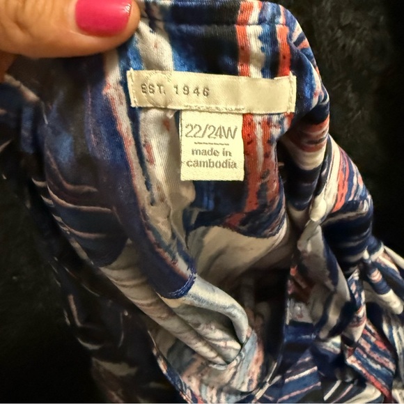 Blue & Red striped tunic - Picture 3 of 4